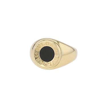 Bague Bulgari Bulgari en or jaune et onyx