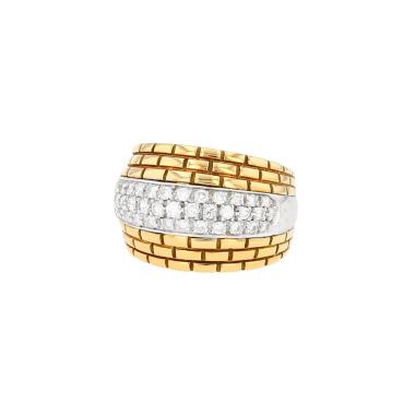Bague Cartier  en or jaune, or blanc et diamants
