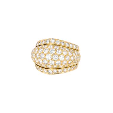 Bague Cartier Nigeria en or jaune et diamants