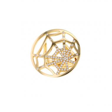 Bague Chaumet Attrape Moi Si Tu M'Aimes grand modèle en or jaune et diamants