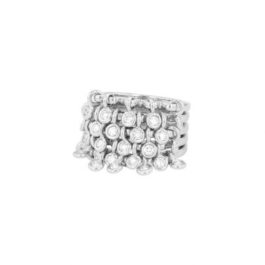 Bague Dior Coquine grand modèle en or blanc et diamants