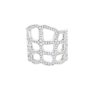 Bague Hermès Niloticus Ombre en or blanc et diamants