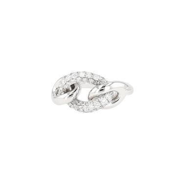 Bague Pomellato Catene en or blanc et diamants