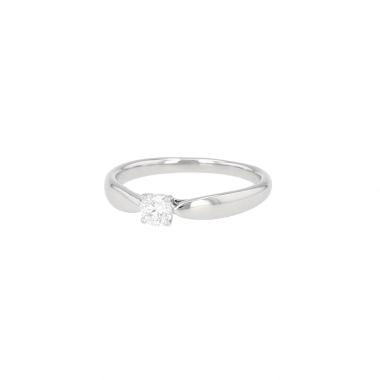 Bague solitaire Tiffany & Co Harmony en platine et diamant