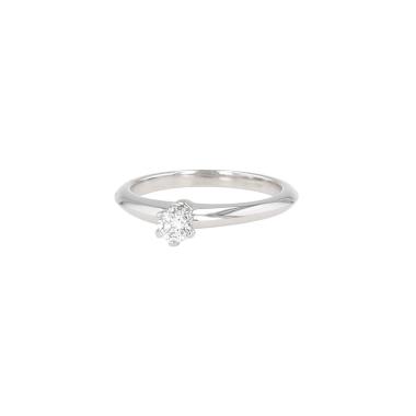 Bague solitaire Tiffany & Co Setting en platine et diamant