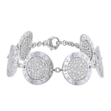 Bracelet Bulgari Bulgari Bulgari en or blanc et diamants