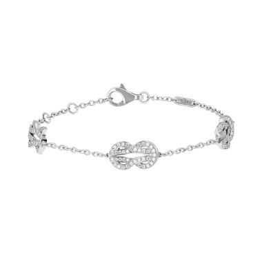 Bracelet Fred Chance Infinie en or blanc et diamants