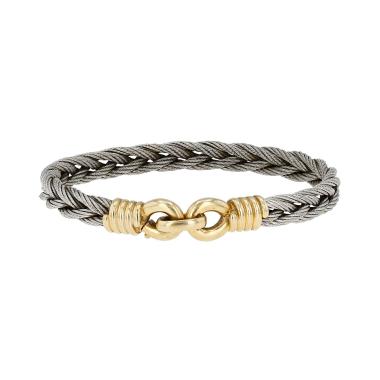 Bracelet Fred Force 10 en or jaune et acier