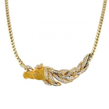 Collier Fred  en or jaune et diamants