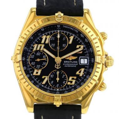 Montre Breitling Chronomat en or jaune 18k Ref :  K13050.1 Vers  1990