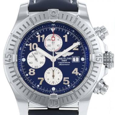Montre Breitling Super Avenger en acier Ref :  A13370 Vers  2011