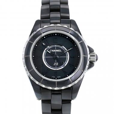 Montre Chanel J12 Phantom en céramique et acier Ref: Chanel - H4196  Vers 2010