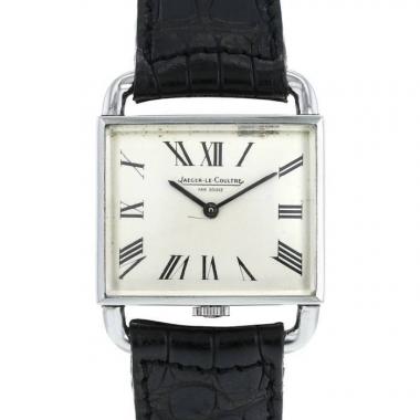Montre Jaeger-LeCoultre Etrier Hermes en acier Vers 1970