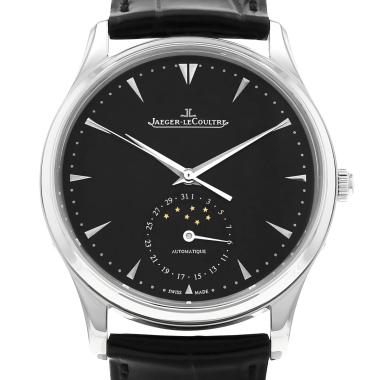 Montre Jaeger-LeCoultre Master Ultra Thin Moon en acier Ref: Jaeger-LeCoultre - 176.8.64S  Vers 2010