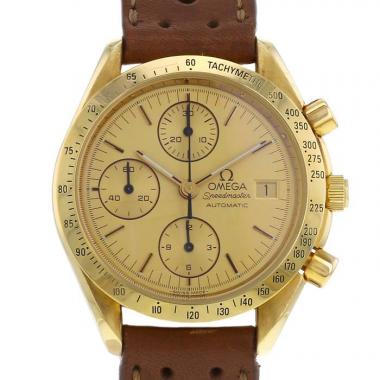 Montre Omega Speedmaster Date en or jaune Ref :  1750043 Vers  2000