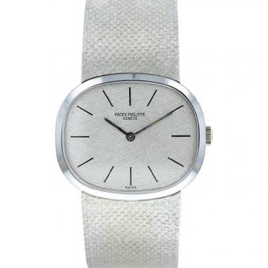 Montre Patek Philippe Ellipse en or blanc Ref :  3545/2 Vers  1970