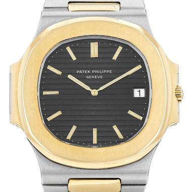 Montre Patek Philippe Nautilus en or et acier Ref: Patek Philippe - 3700  Vers 1985