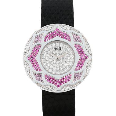 Montre Piaget Vintage en or blanc et diamanté Vers 2000