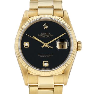 Montre Rolex Datejust en or jaune Ref: Rolex - 16238  Vers 1987