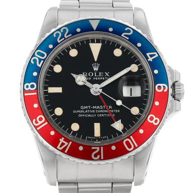 Montre Rolex GMT-Master « Long E » en acier Ref: 1675 Vers 1967