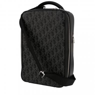 Pochette Dior  Marsupio en cuir monogram et cuir noir