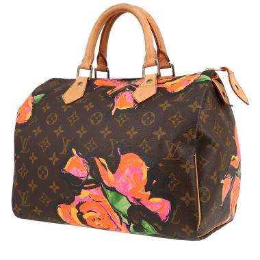 Sac à main Louis Vuitton  Speedy Editions Limitées en toile monogram marron et cuir naturel